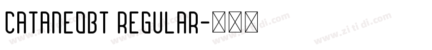 CataneoBT Regular字体转换